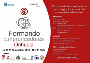 Cartel Formando Emprendedores Orihuela
